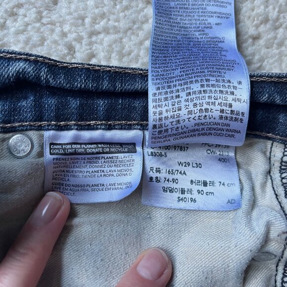 Levi's 501 Jeans Mens 29x30 Blue Slim Zip Fly Medium Wash - Used, See Photos - Picture 6 of 7